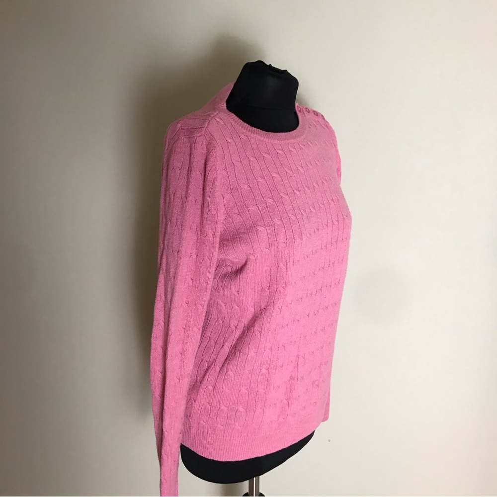Talbots Pink Cable-knit Sweater - Picture 4 of 6